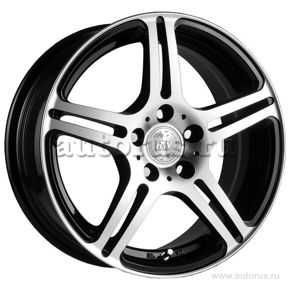 Диск литой R15 6.5J 5x105/56.6 ET38 RACING WHEELS Classic H-568 BK F/P 86002657855